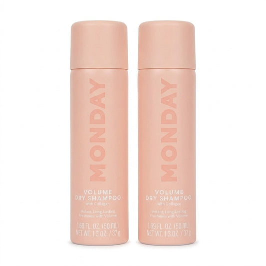 Monday Haircare Volume Dry Shampoo With Collagen 2pk Travel Size 1.69oz 50ml