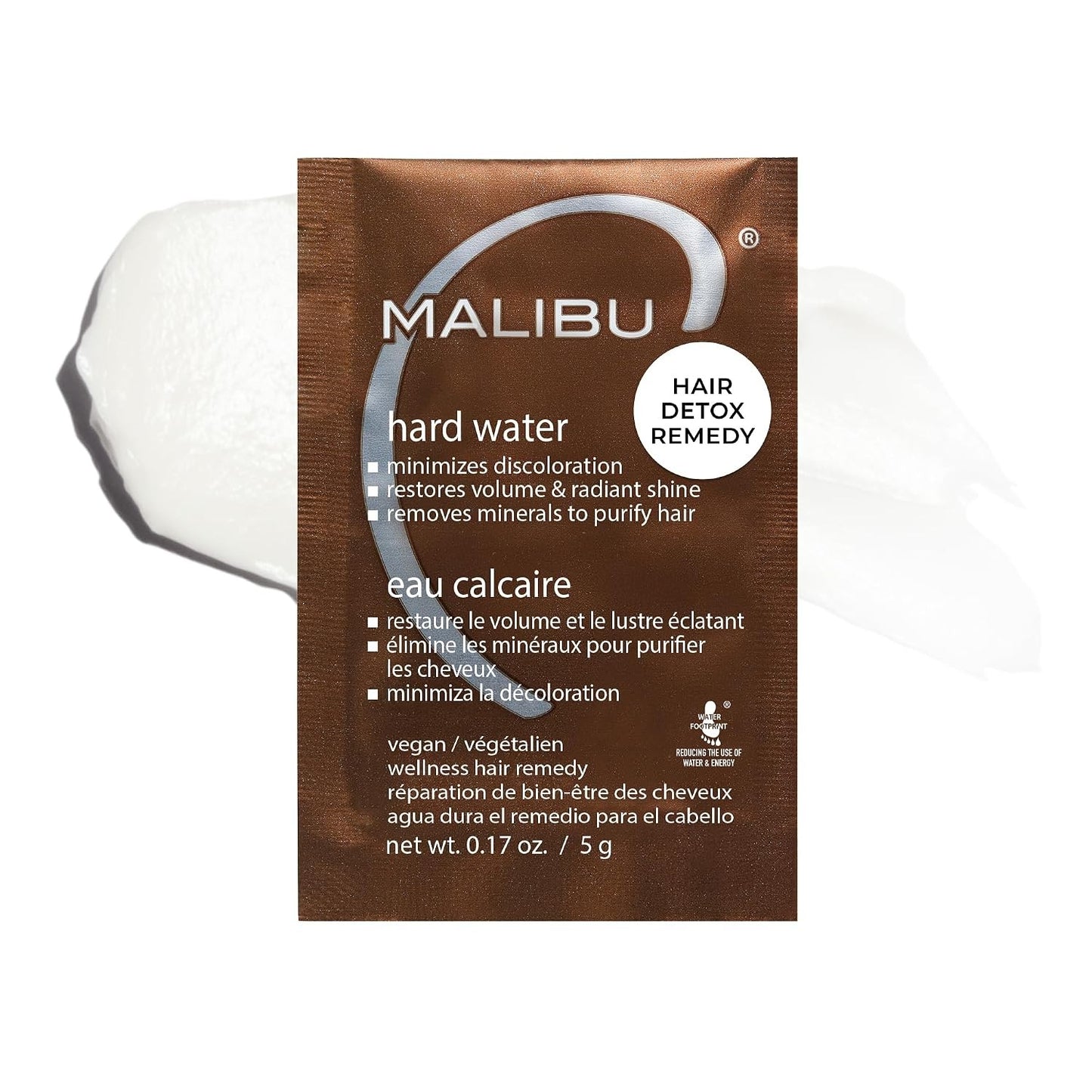Malibu C Hard Water Wellness Hair Remedy - Mineral Removal Treatment - 4 Pack