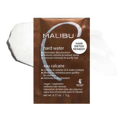 Malibu C Hard Water Wellness Hair Remedy - Mineral Removal Treatment - 4 Pack