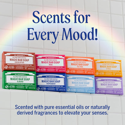 Dr.Bronner's Magic Bar Soap, Lavender, Pure-Castile Soap, 5 oz