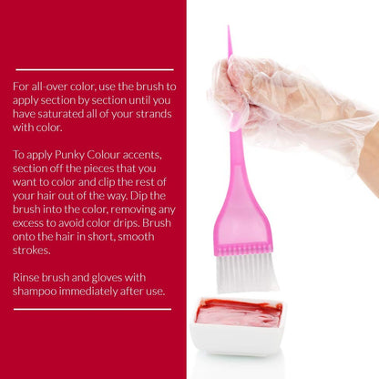 Punky Colour Hair Dye Brush and Glove Kit 2 Pack for Bleaching Highlighting Tint