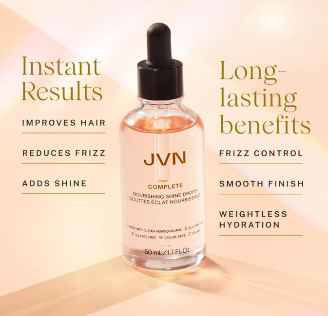 JVN Complete Nourishing Shine Drops, 1.7 Fl Oz