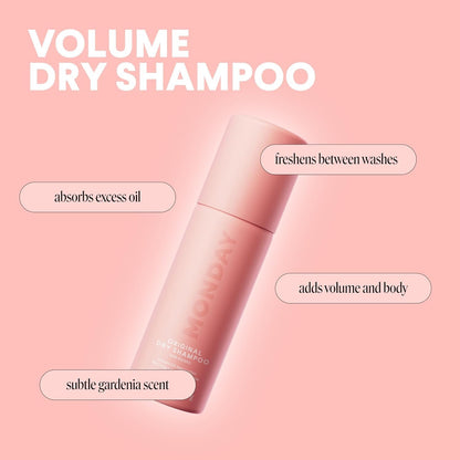 Monday Haircare Volume Dry Shampoo With Collagen 2pk Travel Size 1.69oz 50ml