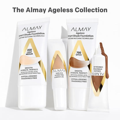 Almay Anti-Aging Concealer, Face Makeup with Hyaluronic Acid 050 Deep 0.37 Fl Oz