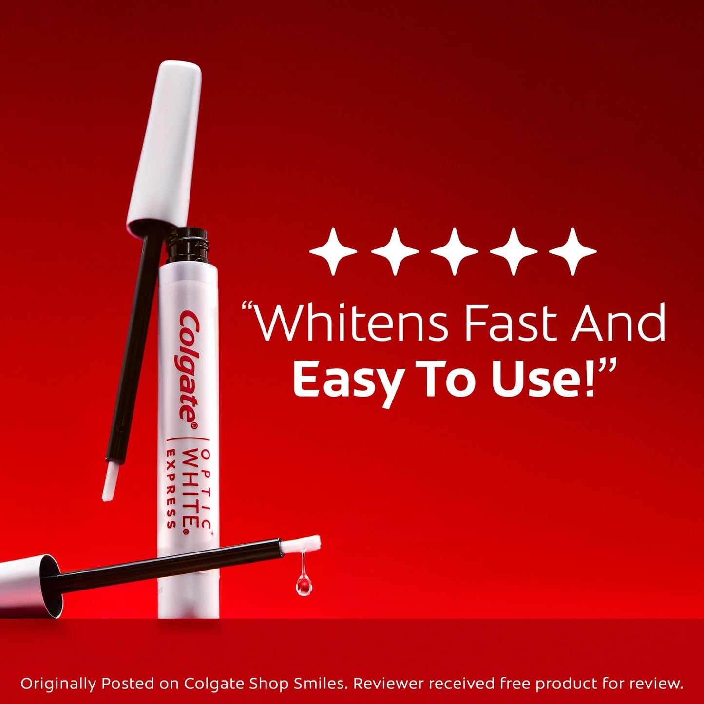 Colgate Optic White Express Teeth Whitening Pen with Hydrogen Peroxide