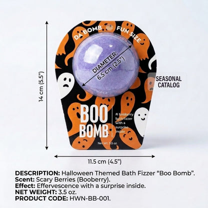 Da Bomb 2 Pack Halloween Bath Fizzers Boo Bomb Zombie Bomb 3.5oz Surprise Inside