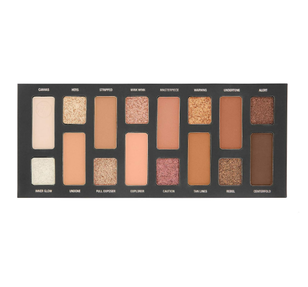 W7 Nudification Pressed Pigment Palette - 16 High Impact Nude Colors - Flawless