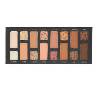 W7 Nudification Pressed Pigment Palette - 16 High Impact Nude Colors - Flawless
