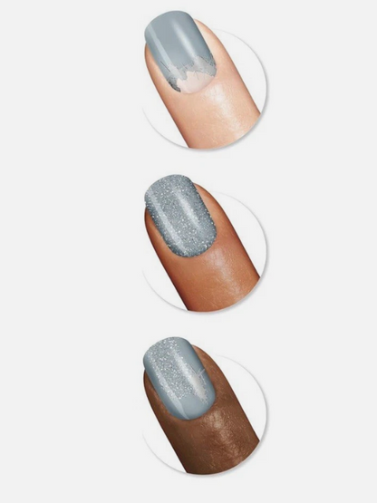 Sally Hansen Salon Effects Nail Strips No UV Light Needed No Dry Time Long Lasting Non Damaging 32 Nail Strips 1 Cuticle Stick Nail File Prep Pad Frozen Oasis