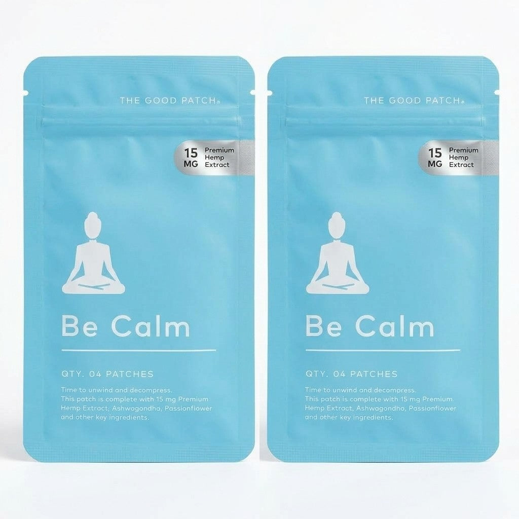 2 Pack The Good Patch Be Calm 15mg Patches - (8 Total Patches)