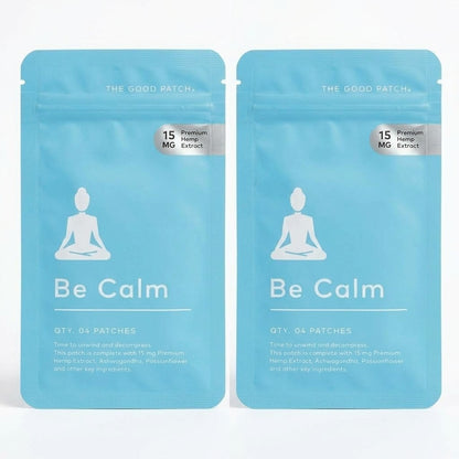 2 Pack The Good Patch Be Calm 15mg Patches - (8 Total Patches)
