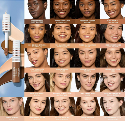 COVERGIRL TruBlend Undercover Concealer, Buildable Full Coverage, D500 Deep Golden