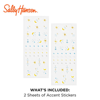 Sally Hansen Salon Effects Nail Accents, Celestial Eclipse, Nail Art Decals, Easy to Use, No Commitment, Use On Nail Polish or Bare Nails, Mix and Match