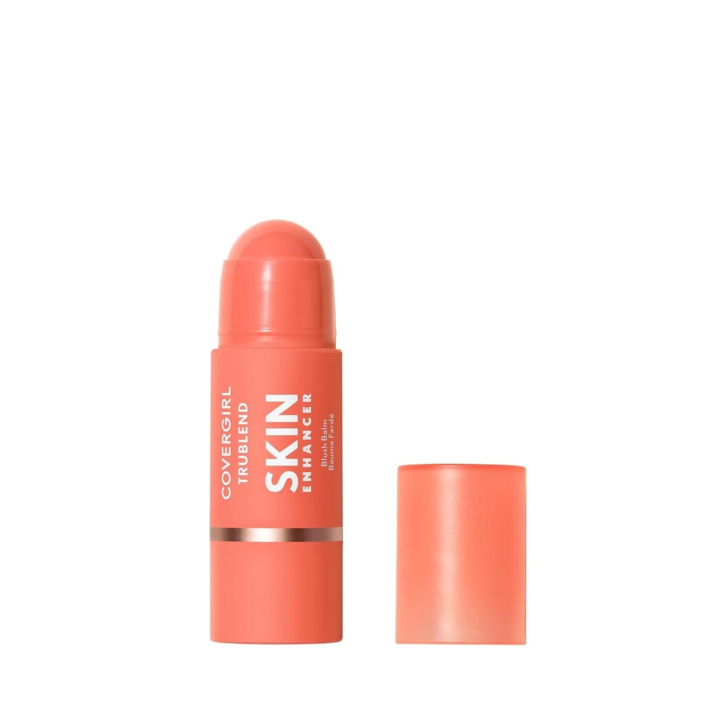 CoverGirl Trublend Skin Enhancer Blush Balm Stick, 210 Radiant Peach, Vegan Form