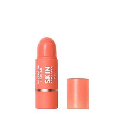 CoverGirl Trublend Skin Enhancer Blush Balm Stick, 210 Radiant Peach, Vegan Form