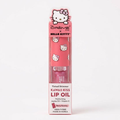 THE CRÈME SHOP X HELLO KITTY KAWAII KISS SHIMMER LIP OIL - BERRY GUMMY FLAVORED