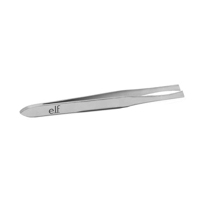 2 Pack e.l.f. Slant Tweezers Professional Stainless Steel Precision Hair Removal