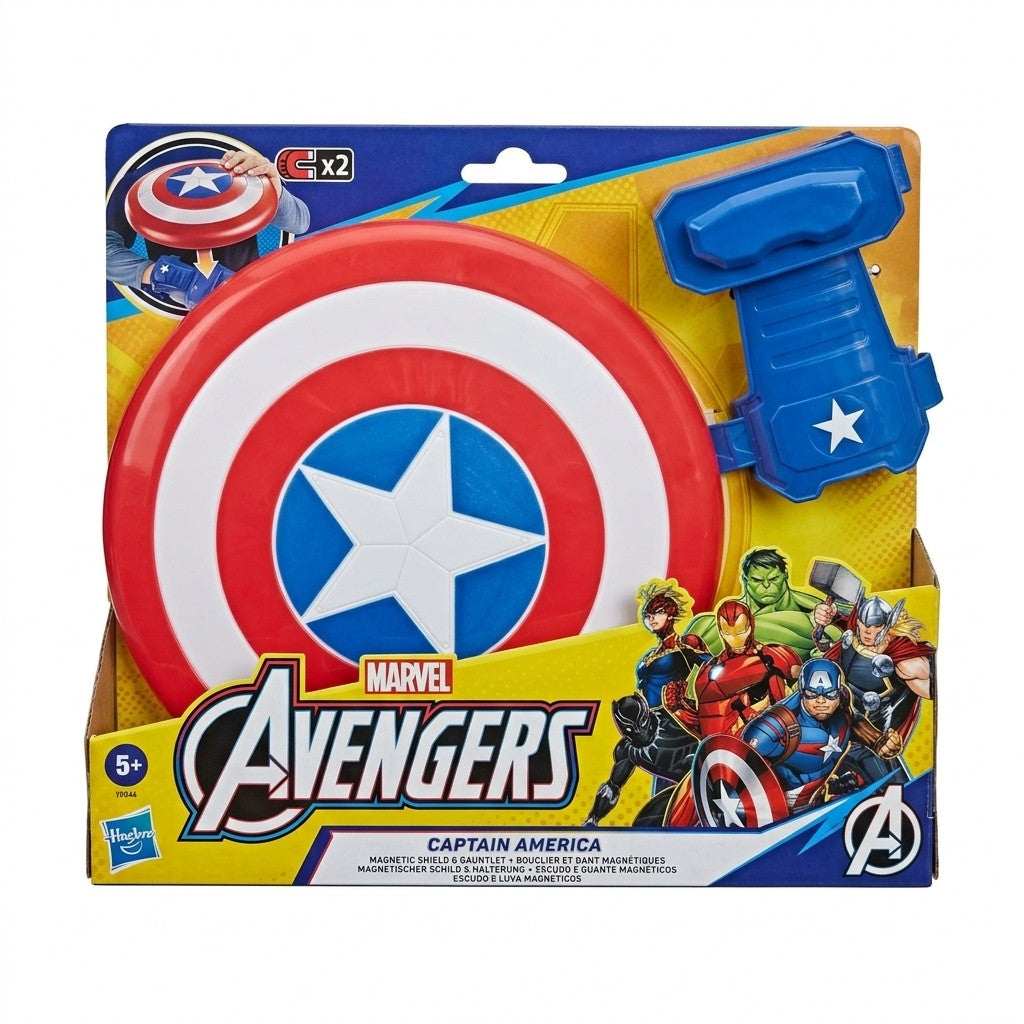 Hasbro Marvel Avengers Captain America Magnetic Shield & Gauntlet Toy Age 5+