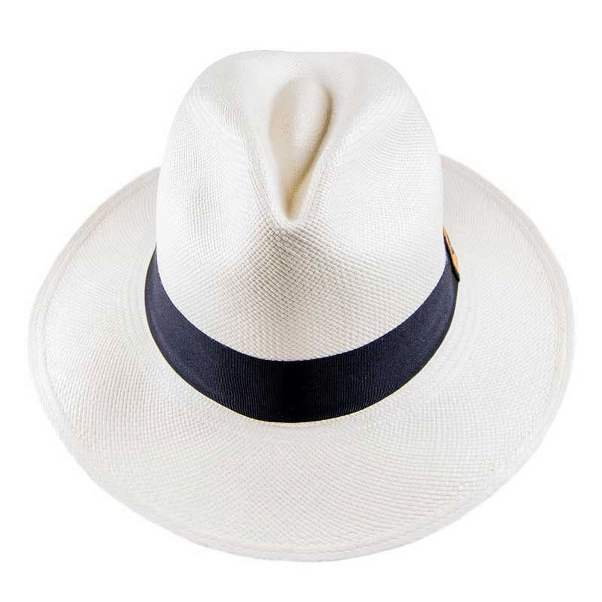 Toquilla Straw Panama Hat Ecuador Handwoven (M58) - Fedora Style with Gift Bag