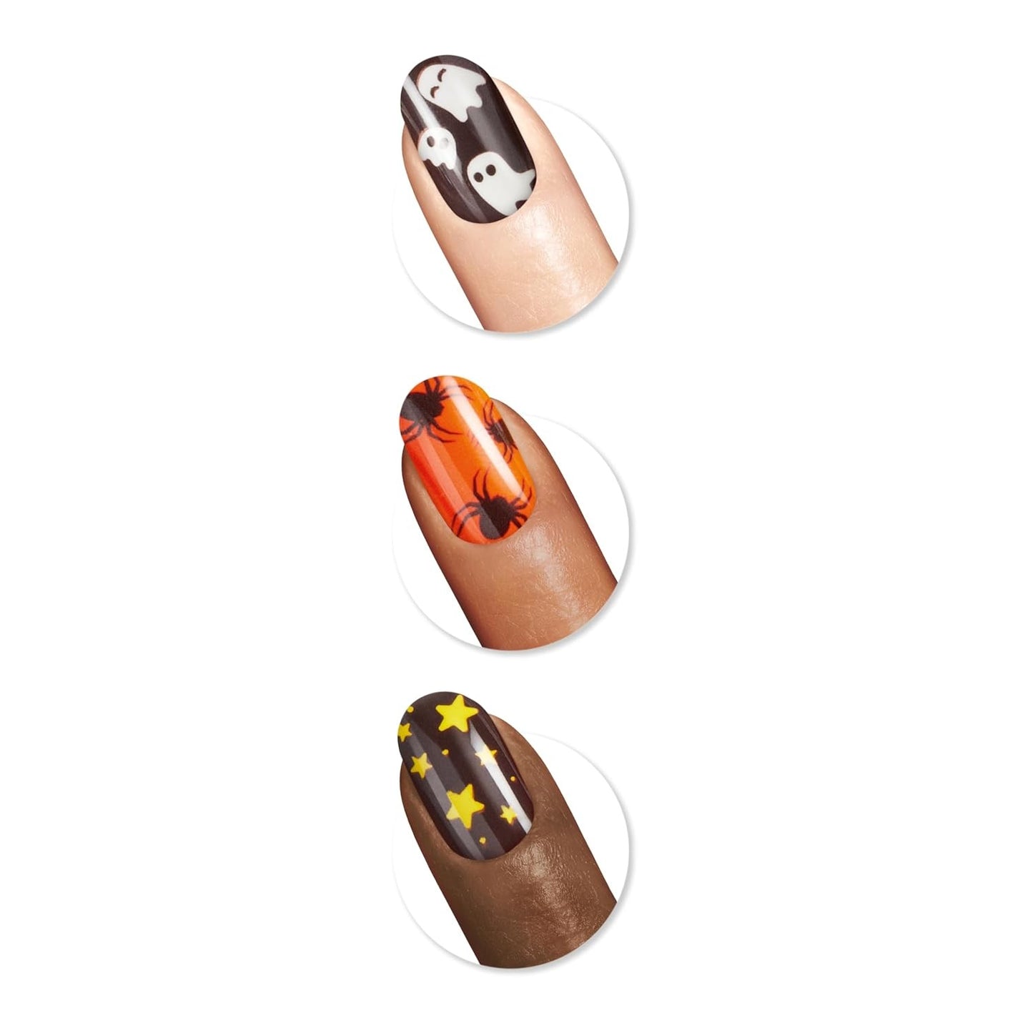 Sally Hansen Salon Effects Perfect Manicure Press-On Nails | Easy to Apply, Non-Damaging | 24 Nails, Adhesive Tabs, File & Alcohol Pad Included | Covered in Candy