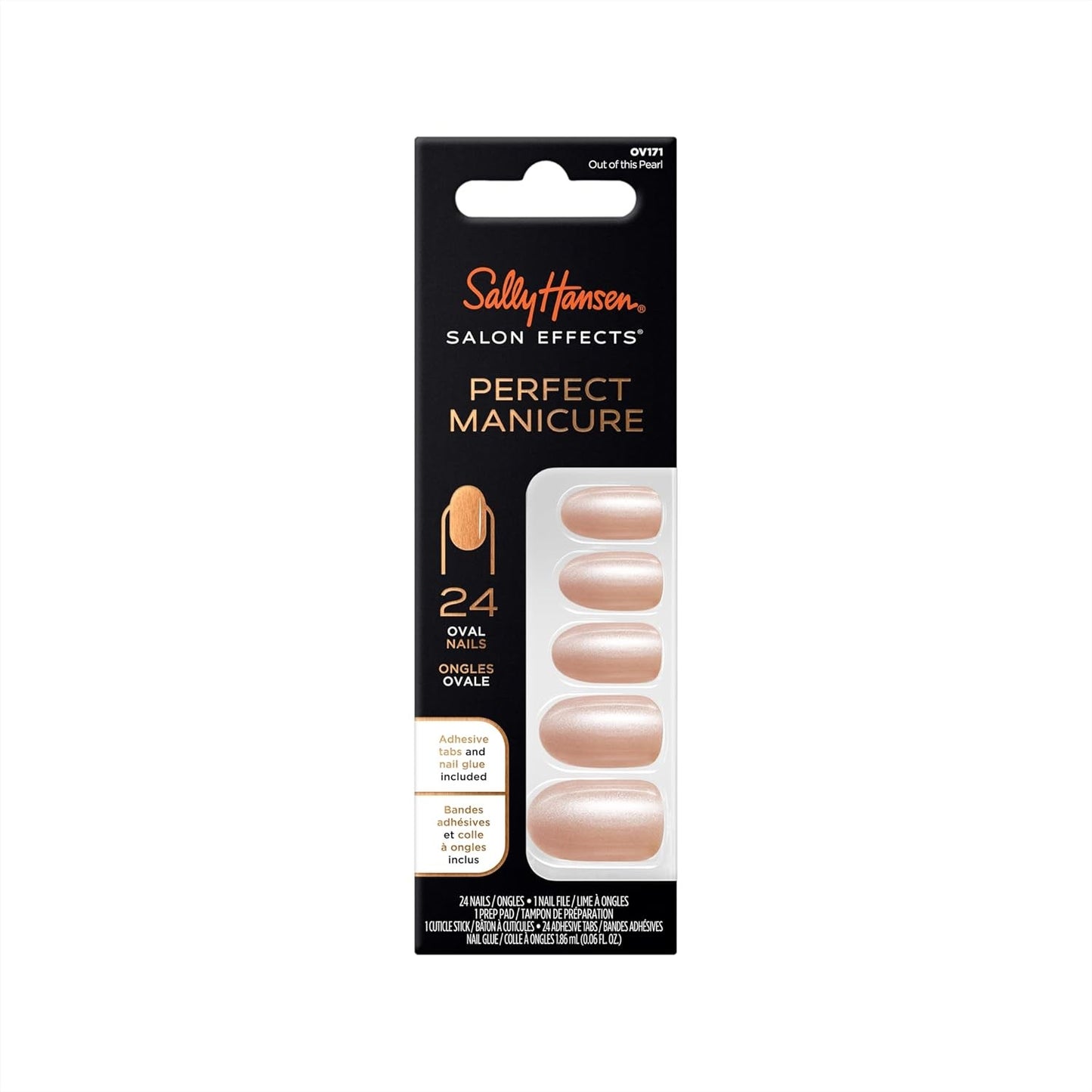 Sally Hansen Salon Effects® Perfect Manicure, Out Of This Pearl, Press On Nails