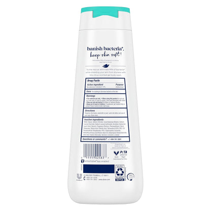 2 Pack Dove Antibacterial Body Wash Care & Protect 20 oz Each All Skin Types