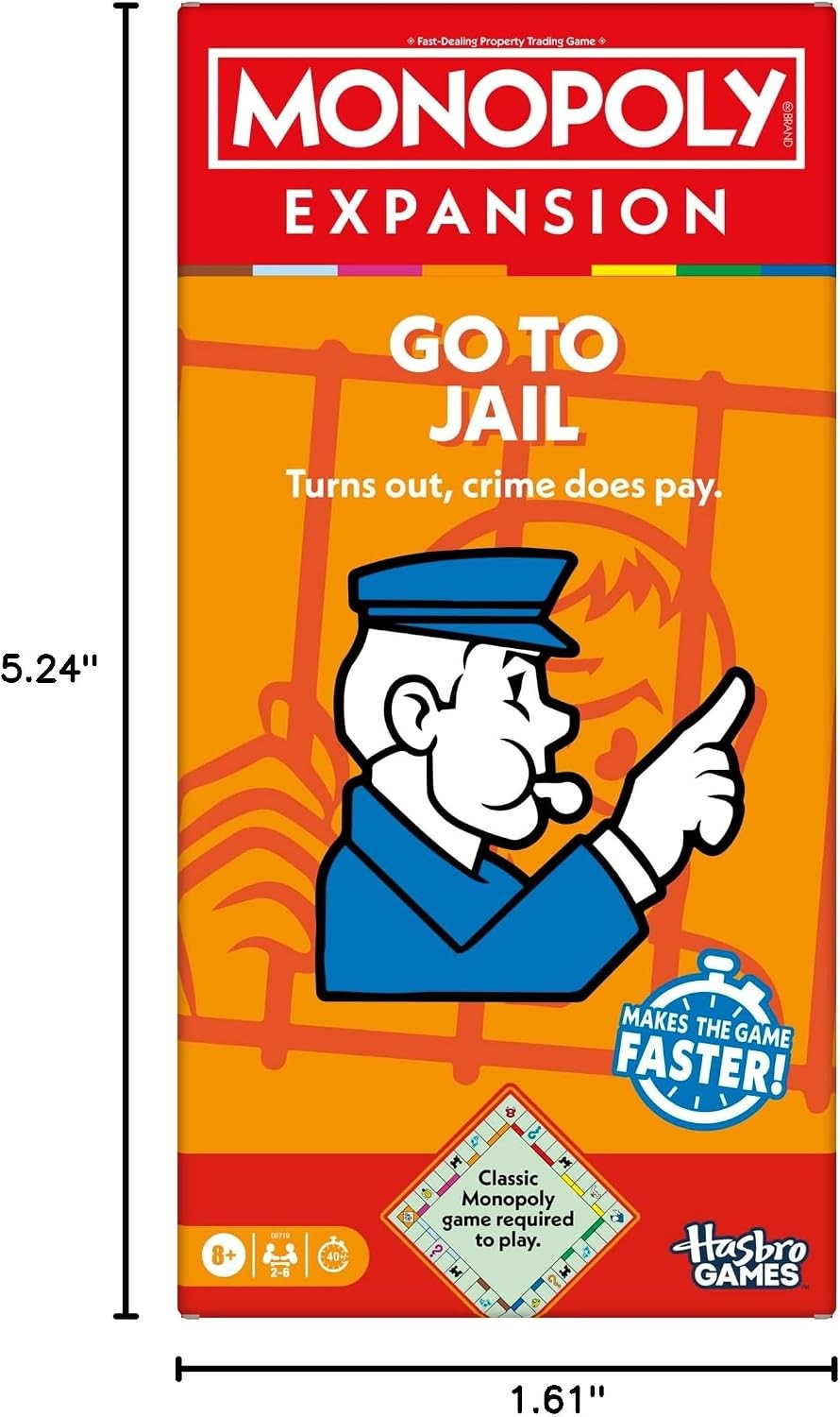 Monopoly Go to Jail Expansion Add More Fun to Classic Monopoly Family Board Game