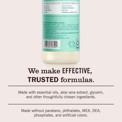 MRS. MEYER'S CLEAN DAY Liquid Dish Soap, Mint, 16 fl. Oz