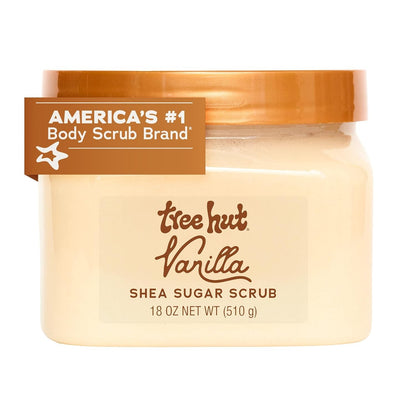 Tree Hut Vanilla Shea Butter Sugar Body Scrub, 18 oz