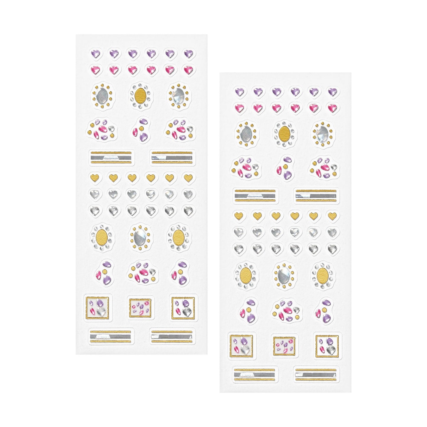 Sally Hansen Salon Effects Nail Accents | Easy to Use, No Commitment, Mix and Match Designs | Nail Art Decals for Polish or Bare Nails | Princess Cut | Heart Shaped and Jewel Designs