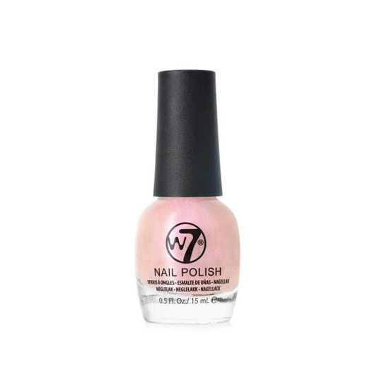 W7 Pink Pearl Glitter Nail Polish NP107 15ml 0.5 fl oz Shimmer High Shine New