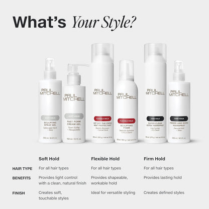 Paul Mitchell Super Clean Extra Hairspray, Long-Lasting, Firm Hold, 9.5 oz