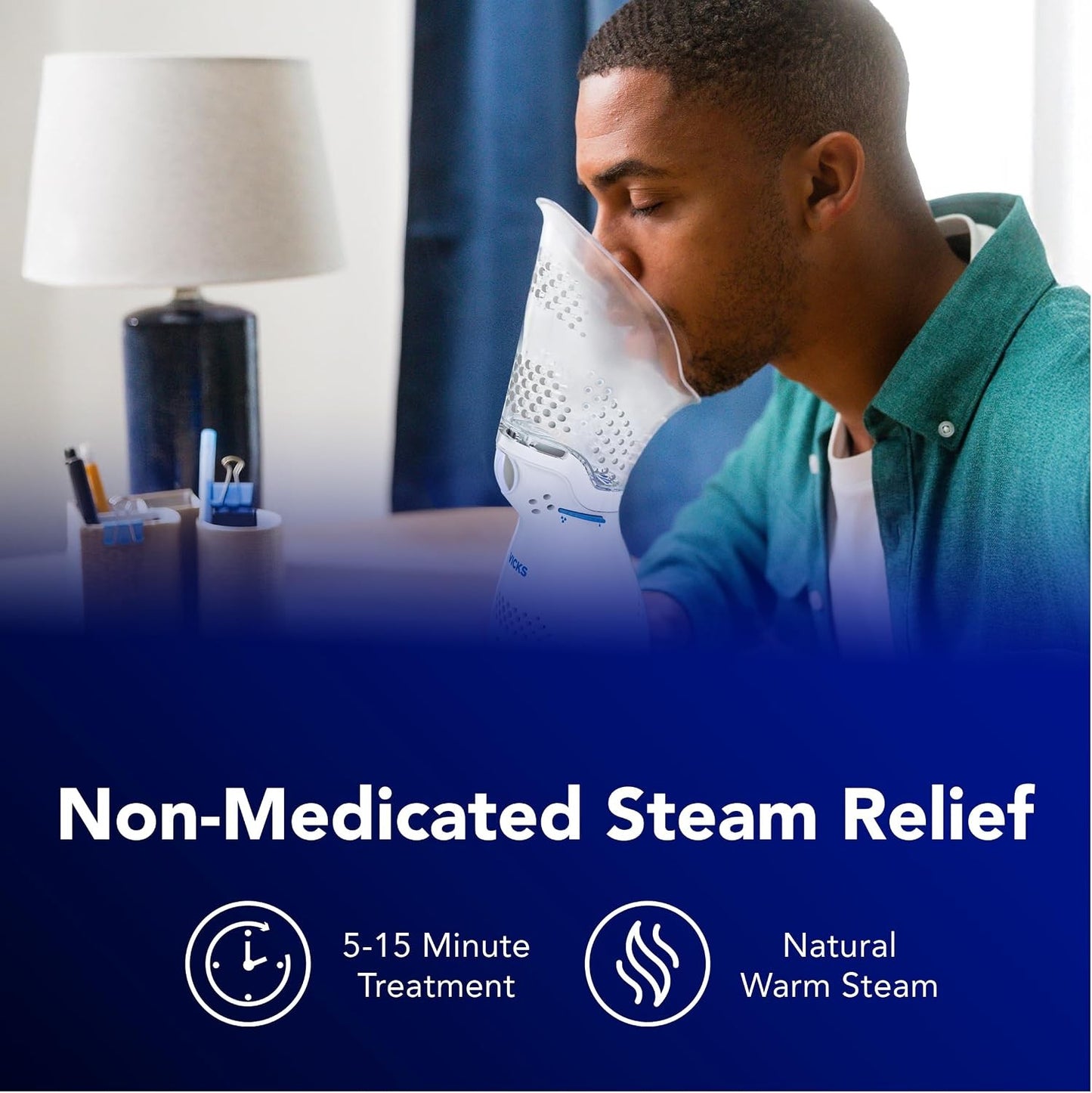 Vicks Sinus Inhaler, Plug-in Non-Medicated Steam Inhaler for Sinus Relief