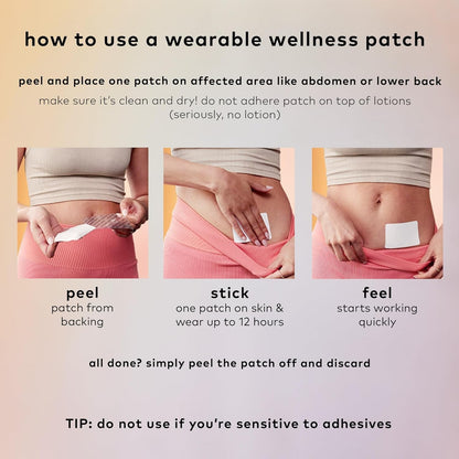 The Good Patch Cycle Period Pain Relief Patch Menthol & Black Cohosh 4 Patches
