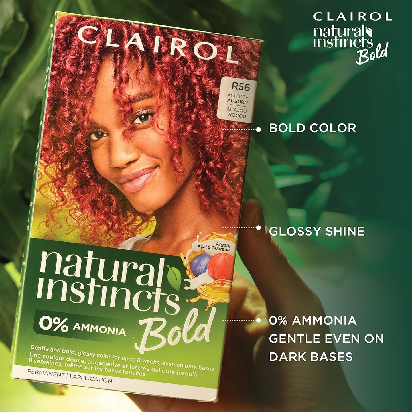 2pk Clairol Natural Instincts Bold Permanent Hair Color BL28 Blue Black Colibri