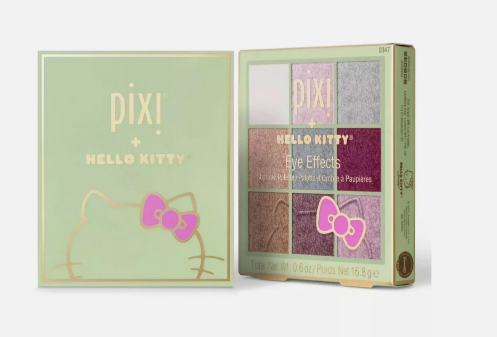 Pixi Hello Kitty Harmony Hues Eye Effects Eyeshadow Palette 9 Shades 0.6oz