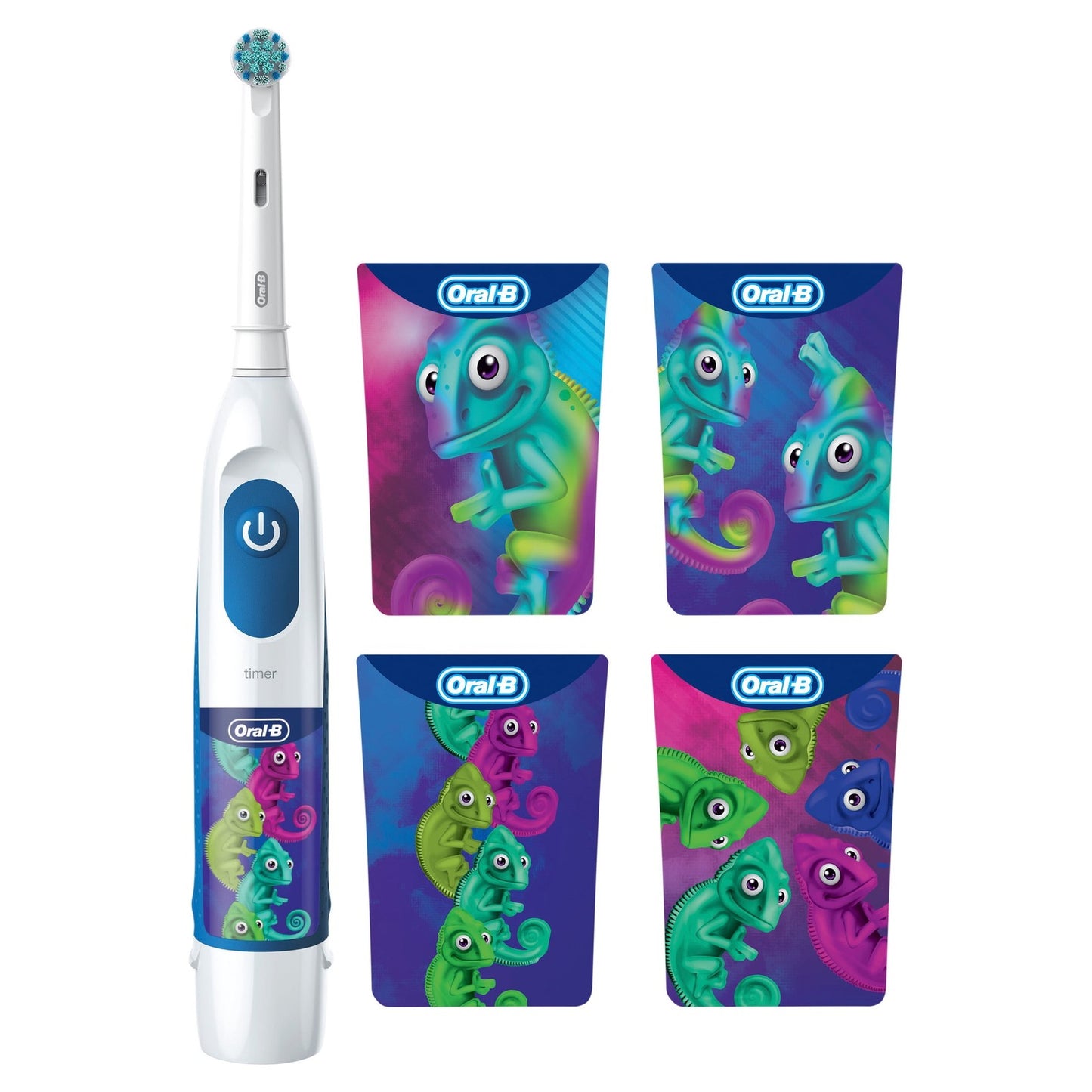 Oral‑B Battery Powered Kids Toothbrush with Color‑Changing Compact Bristles, 3+