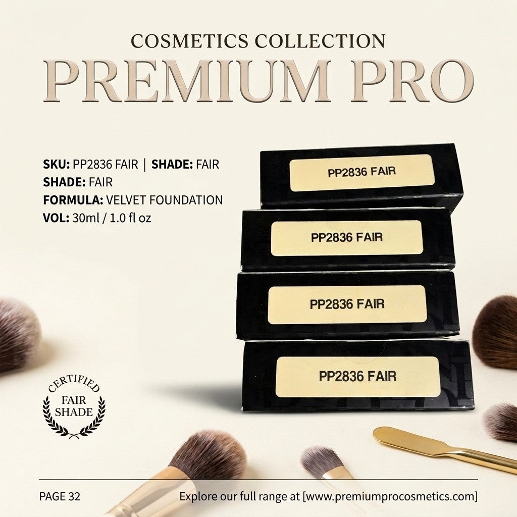 KleanColor FeatherLight Powder Foundation PP2836 Fair Matte Full Coverage Makeup