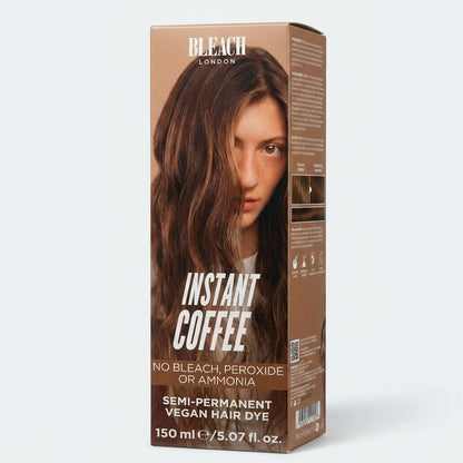2 Pack Bleach London Semi Permanent Vegan Hair Dye Instant Coffee 150ml