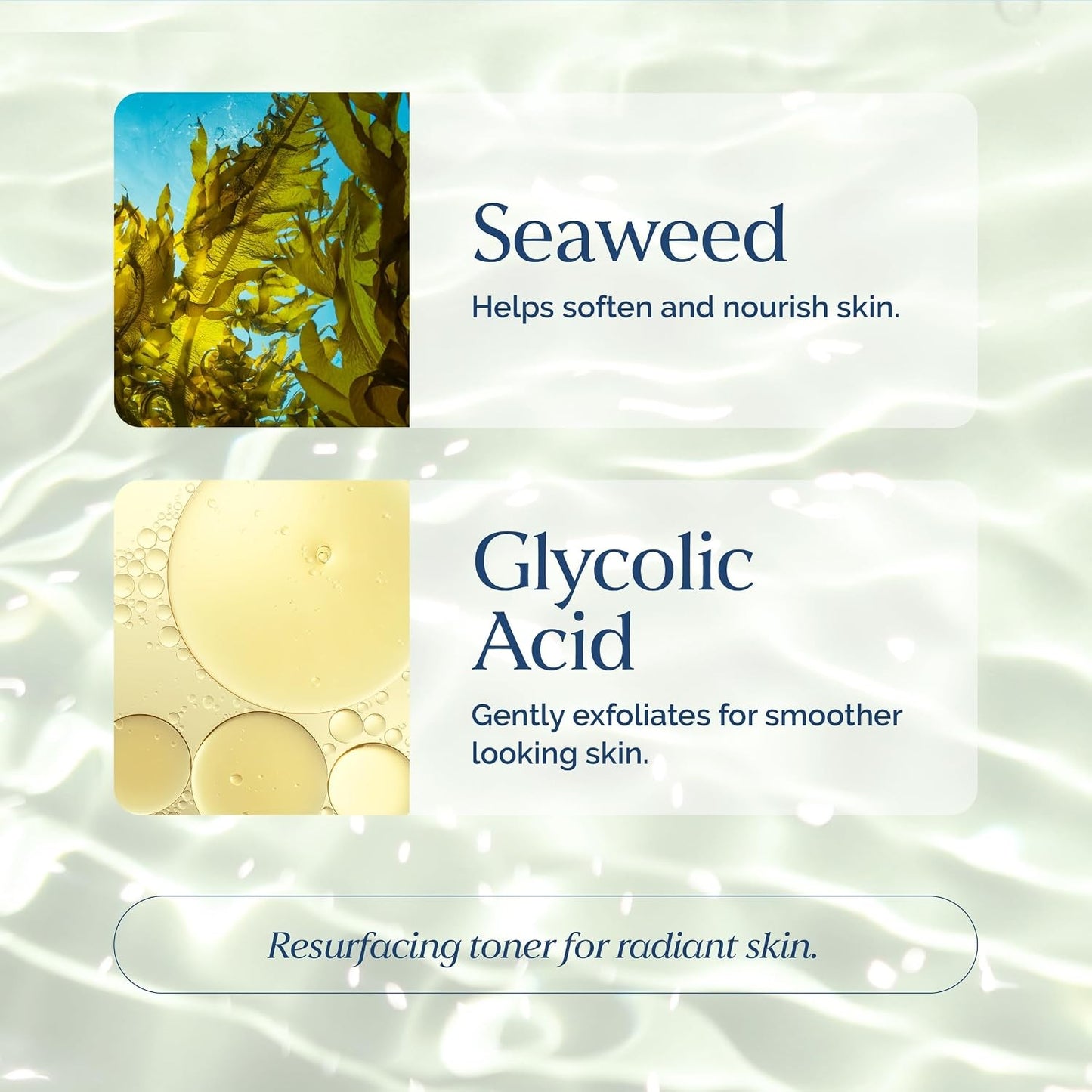 Exfoliating Face Toner with Seaweed & Glycolic Acid – 8 fl oz