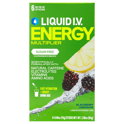 Liquid I.V.® Blackberry Lemonade Sugar-Free Hydration Multiplier 4 Pack 24 Stick