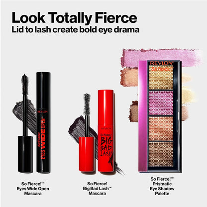 Revlon So Fierce! Eyes Wide Open Mascara, 104 Waterproof Black, 0.24 fl oz
