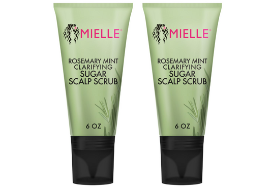 2 pack Mielle Rosemary Mint Clarifying Sugar Scalp Scrub - 6 oz
