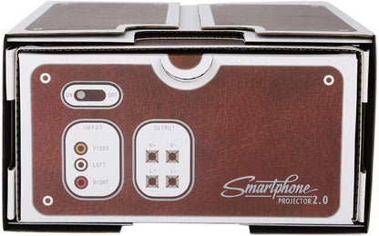 Vintage Smartphone Projector Cinema In A Box Cardboard Retro Brown DIY Theater