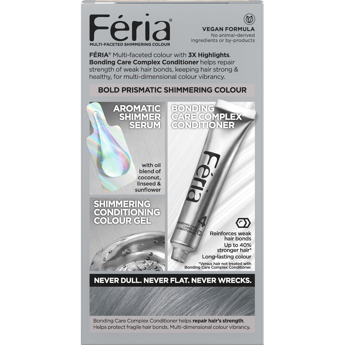 L Oreal Paris Feria Multi Faceted Shimmering Permanent Hair Color Smokey Silver Pack of 1 Hair Dye Kit