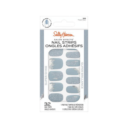 2 Packs Sally Hansen Salon Effects Nail Strips 2010 Frozen Oasis No UV Needed