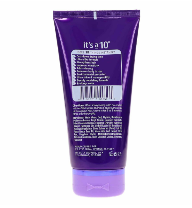 It's A 10 Miracle Silk Express Shampoo 10 Oz & Conditioner 5 Oz Hair Care Kit