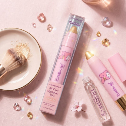 The Creme Shop Hello Kitty My Melody Sparklepop Highlighter Stick Shine On Gold