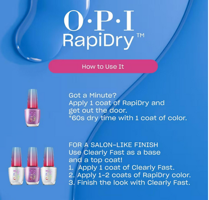 OPI RapiDry Quick Dry Nail Polish Colors & Clear Coat | Ring the Alarm | RD0013