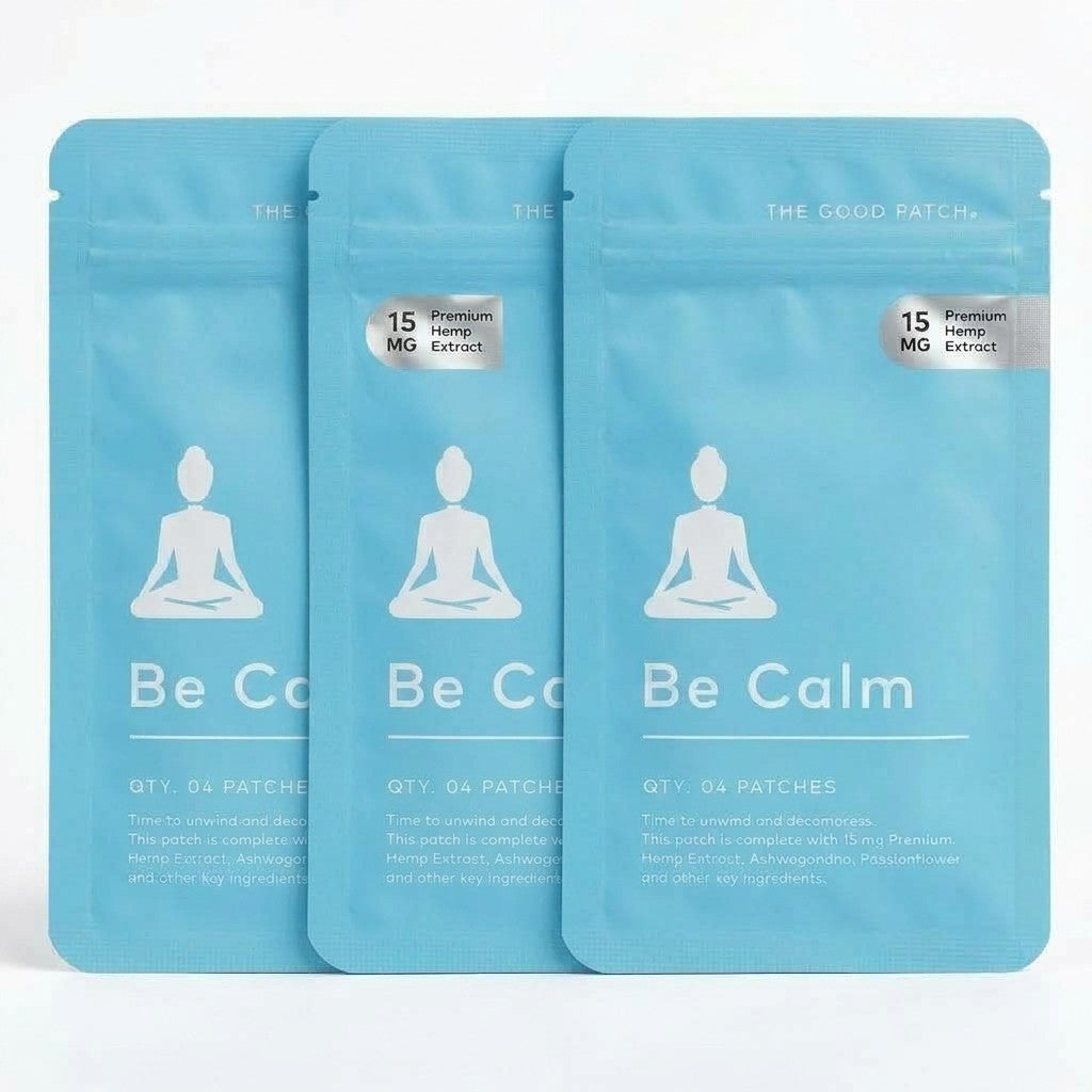 3 Pack The Good Patch Be Calm 15mg (12 Total Patches)
